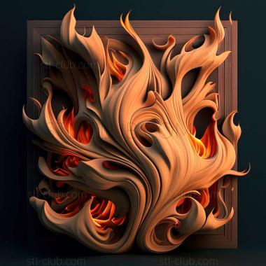 3D model flaming (STL)